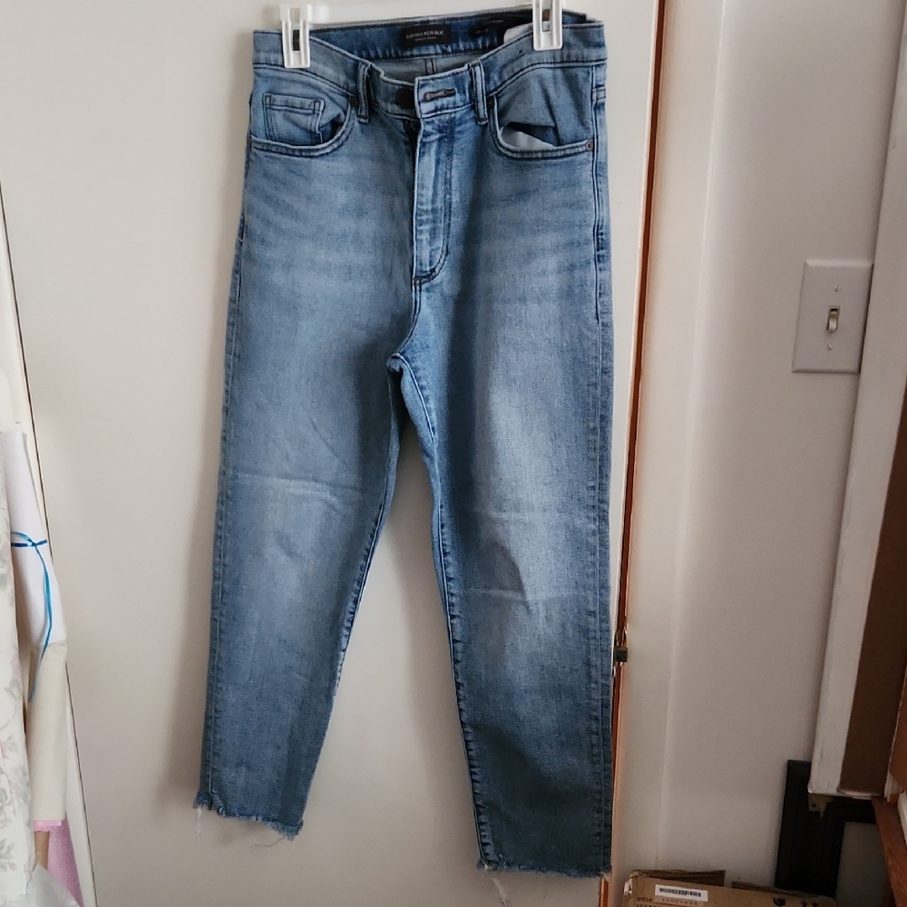 Banana Republic Light Blue High-Rise Straight Jeans Size 29